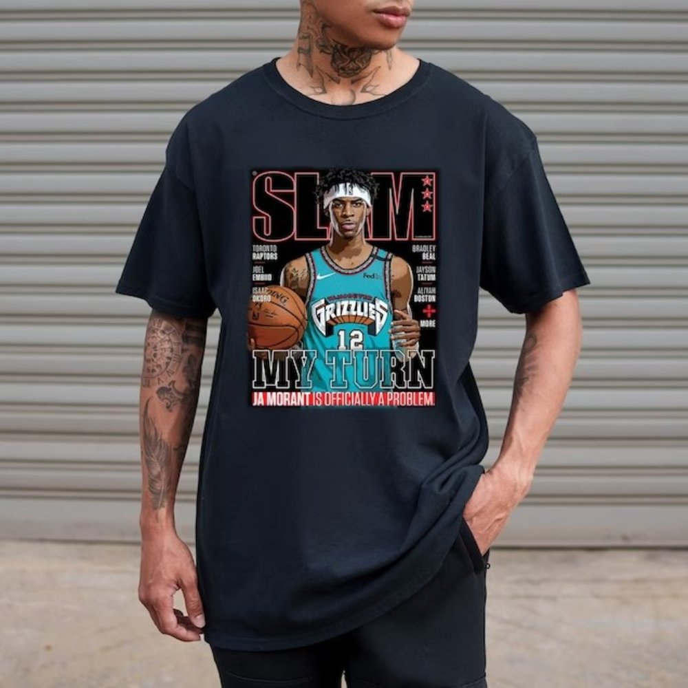 Ja Morant Memphis Grizzlies NBA Graphic Slam Inspired Unisex T-Shirt
